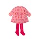 PINK FLOWER DRESS WITH TIGHTS-8287W25