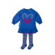 ELECTRIC BLUE HEART DRESS WITH TIGHTS-8292W25