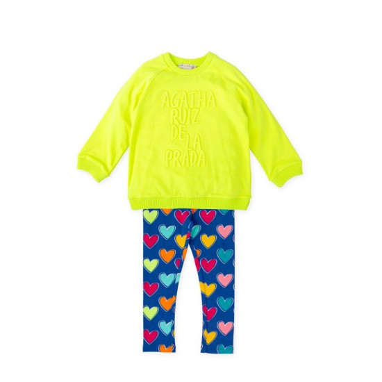 LIMA SWEATSHIRT SET AND HEART LEGGINGS-8731W25