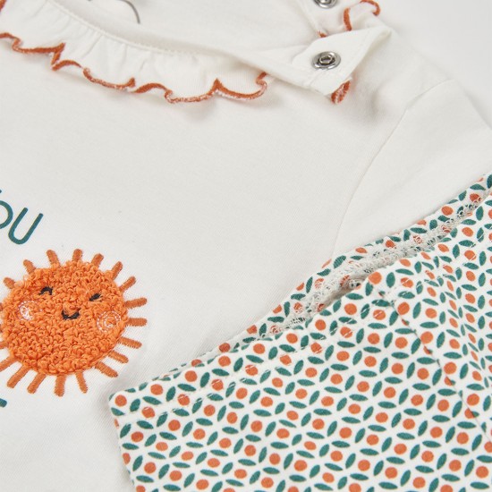 Boboli Σετ πλεκτό για κοριτσάκι -BCI ξεθωριασμένος 123006-1111-SS26