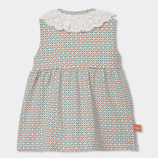Boboli Πλεκτό φόρεμα με στάμπα για κορίτσι -BCI αποτύπωμα 123017-9824-SS26