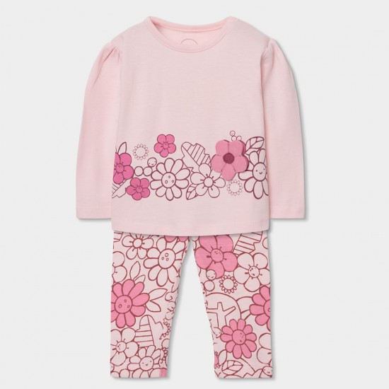 Boboli Σετ πλεκτό για κοριτσάκι -BCI ροζ 133018-3678-SS26