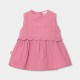 Boboli Dress muslin for baby girl -BCI raspberry 133030-3949-SS26