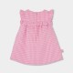 Boboli Poplin dress check for baby -BCI checks 133041-9828-SS26