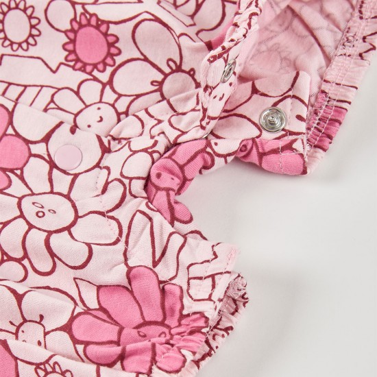 Boboli Πλεκτό φουστάκι με φλοράλ σχέδιο για κοριτσάκι -BCI αποτύπωμα 133074-9827-SS26