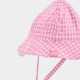 Boboli Poplin hat check for baby -BCI checks 133108-9828-SS26