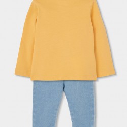 Boboli Set knit for baby girl -BCI bleach 143008-BLEACH-SS26