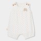 Boboli Knit play suit printed for baby -BCI off white 153076-1111-SS26