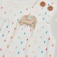 Boboli Knit play suit printed for baby -BCI off white 153076-1111-SS26