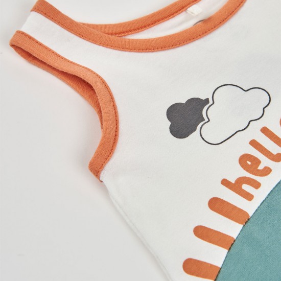 Boboli Πλεκτή φόρμα παιχνιδιού δίχρωμη για μωρό -BCI ξεθωριασμένος 223063-1111-SS26