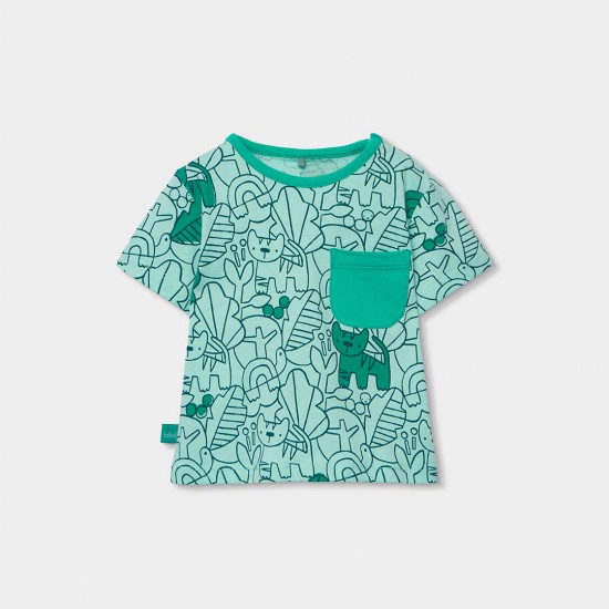 Boboli Σετ πλεκτό για αγόρι -BCI αποτύπωμα 233053-9839-SS26