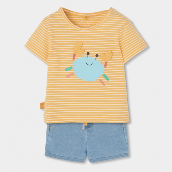 Boboli Σετ πλεκτό για αγόρι -BCI ρίγες 243098-9830-SS26