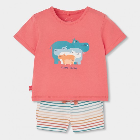 Boboli Σετ πλεκτό για αγόρι -BCI κοράλλι 253022-3855-SS26