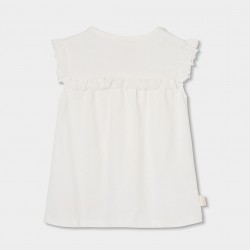 Boboli Πλεκτό μπλουζάκι για κορίτσι -BCI ξεθωριασμένος 303073-1111-SS26