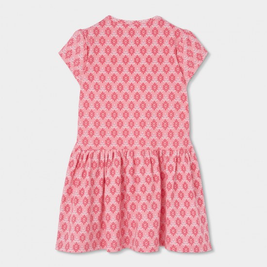 Boboli Πλεκτό φόρεμα με στάμπα για κορίτσι -BCI αποτύπωμα 303129-9798-SS26