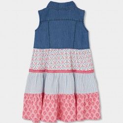 Boboli Φόρεμα τζιν σε συνδυασμό για κορίτσι -BCI μπλε 303130-BLUE-SS26