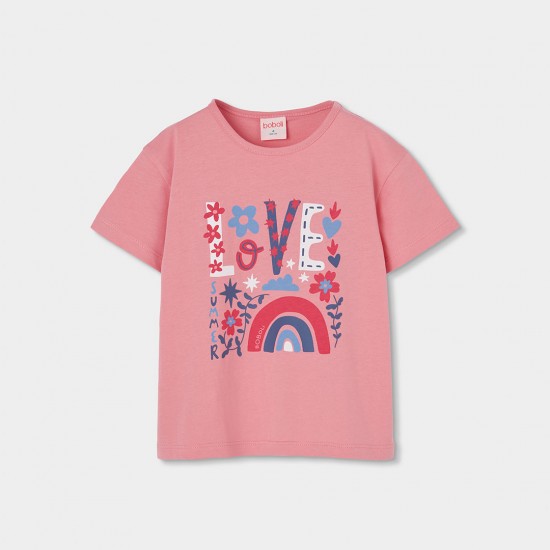 Boboli Set knit for girl -BCI peach 303163-3774-SS26