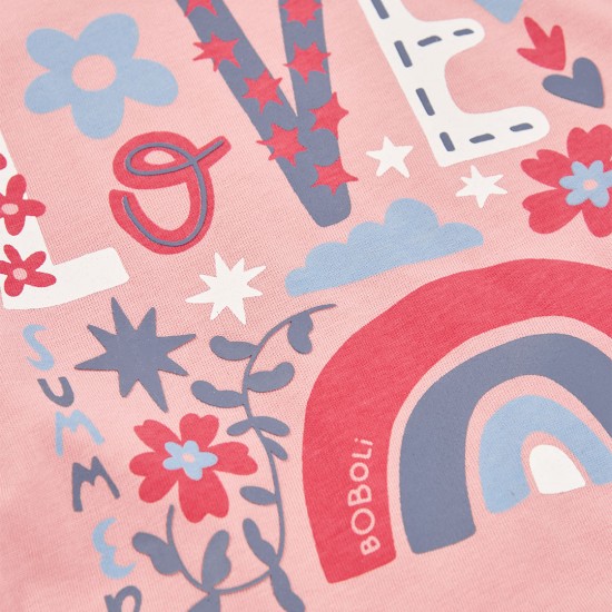 Boboli Set knit for girl -BCI peach 303163-3774-SS26