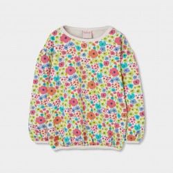 Boboli Φούτερ φλις με φλοράλ σχέδιο για κορίτσι -BCI αποτύπωμα 313007-9801-SS26