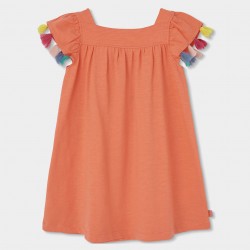 Boboli Πλεκτό φόρεμα φλόγα για κορίτσι -BCI μανταρίνι 313164-5146-SS26