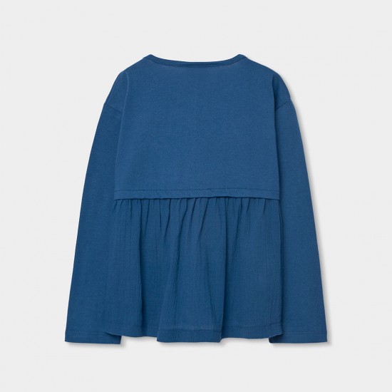Boboli Πλεκτό μπλουζάκι με μακριά μανίκια για κορίτσι -BCI ωκεανός 323008-2610-SS26