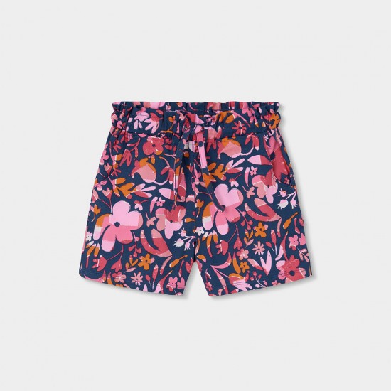 Boboli Σατέν βερμούδα με φλοράλ σχέδιο για κορίτσι -BCI αποτύπωμα 323064-9807-SS26