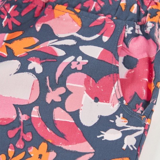 Boboli Σατέν βερμούδα με φλοράλ σχέδιο για κορίτσι -BCI αποτύπωμα 323064-9807-SS26