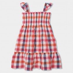 Boboli Φόρεμα με καρό σχέδιο από ποπλίνα για κορίτσι -BCI επιταγές 323121-9808-SS26