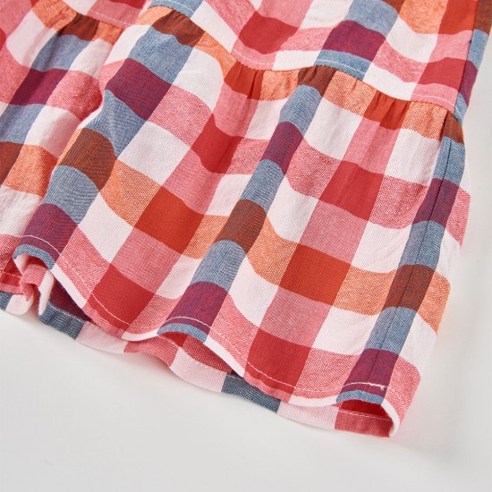 Boboli Φόρεμα με καρό σχέδιο από ποπλίνα για κορίτσι -BCI επιταγές 323121-9808-SS26