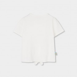 Boboli Πλεκτό μπλουζάκι για κορίτσι -BCI ξεθωριασμένος 333065-1111-SS26