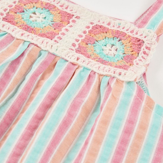 Boboli Φόρεμα από ποπλίνα ριγέ για κορίτσι -BCI ρίγες 333098-9805-SS26