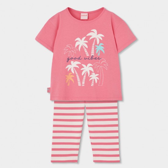 Boboli Set knit combined for girl -BCI blush 333144-3912-SS26