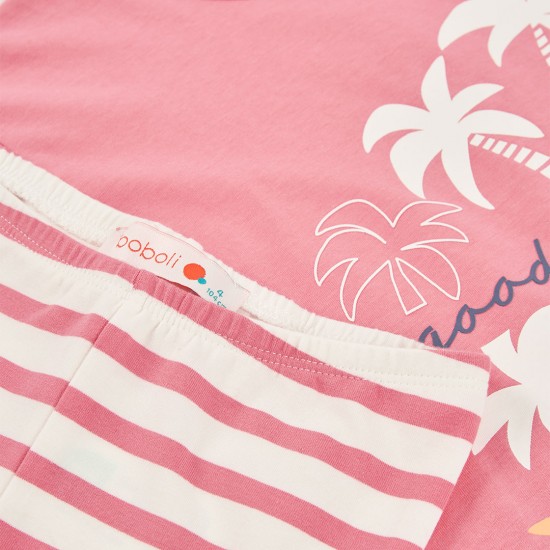 Boboli Set knit combined for girl -BCI blush 333144-3912-SS26