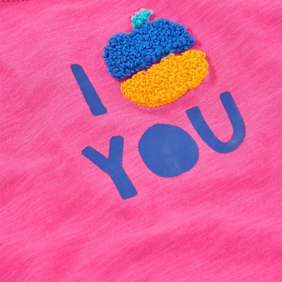 Boboli Set knit apples for girl -BCI fuchsia 343101-3784-SS26