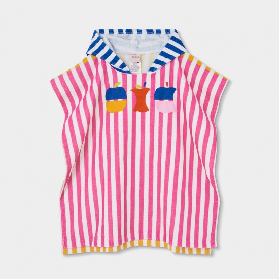 Boboli Towel striped hooded for girl -BCI stripes 343190-9811-SS26