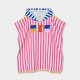 Boboli Towel striped hooded for girl -BCI stripes 343190-9811-SS26