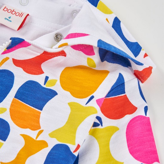 Boboli Φλις μπουφάν μήλα για κορίτσια -BCI αποτύπωμα 343202-9809-SS26