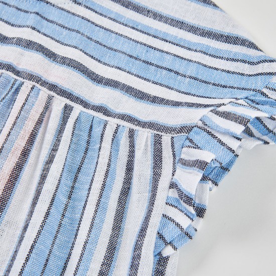 Boboli Μπλούζα λινή ριγέ για κορίτσι ρίγες 403018-9840-SS26
