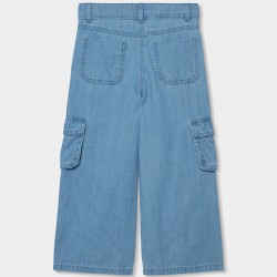 Boboli Τζιν παντελόνι για κορίτσια 403041-BLEACH-SS26