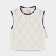 Boboli Πλεκτό γιλέκο για κορίτσι λευκό 403096-1100-SS26
