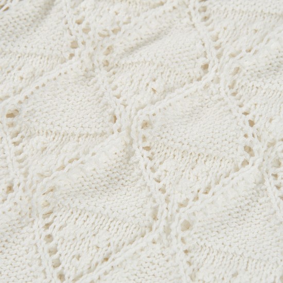 Boboli Πλεκτό γιλέκο για κορίτσι λευκό 403096-1100-SS26