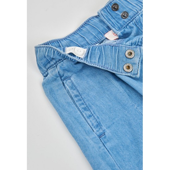 Boboli Φούστα τζιν για κορίτσι λευκαντικό 403119-BLEACH-SS26
