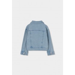 Boboli Denim jacket for girl -BCI bleach 403142-BLEACH-SS26