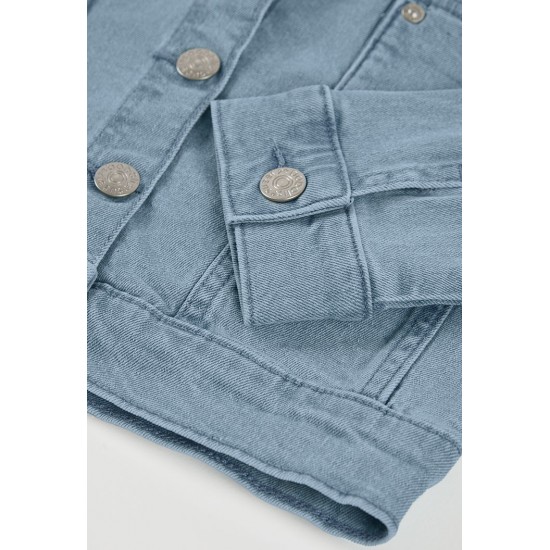 Boboli Τζιν μπουφάν για κορίτσια -BCI  403142-BLEACH-SS26