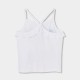 Boboli Πλεκτό μπλουζάκι τιράντες για κορίτσι -BCI λευκό 413109-1100-SS26