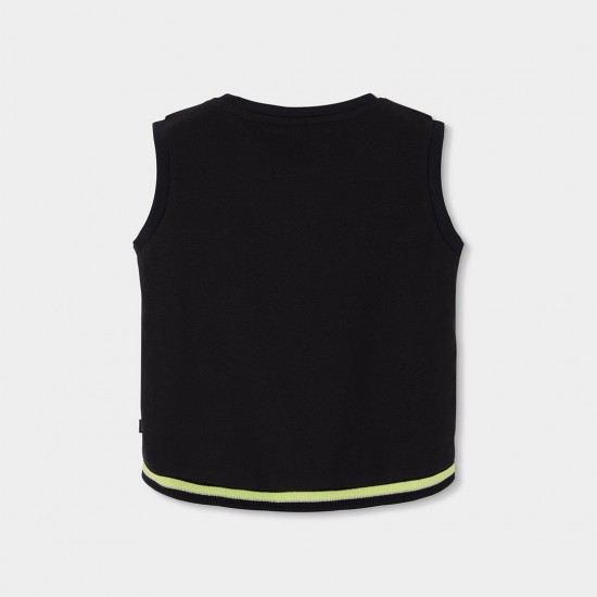 Boboli Μπλούζα με ελαστικό πλεκτό για κορίτσι -BCI μαύρος 423100-890-SS26