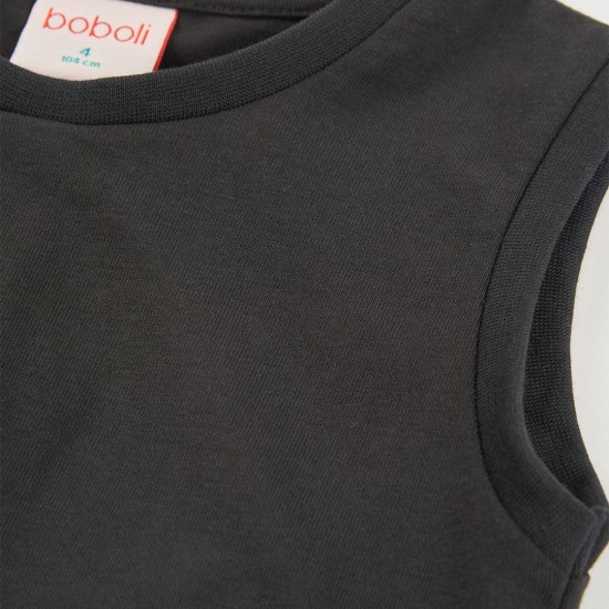 Boboli Μπλούζα με ελαστικό πλεκτό για κορίτσι -BCI μαύρος 423100-890-SS26
