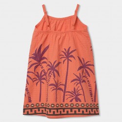 Boboli Dress for girl peach 433099-3959-SS26