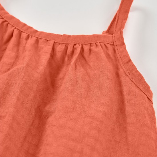 Boboli Dress for girl peach 433099-3959-SS26