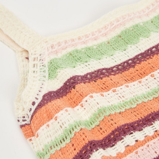 Boboli Knitwear dress combined for girl plum 433134-6125-SS26